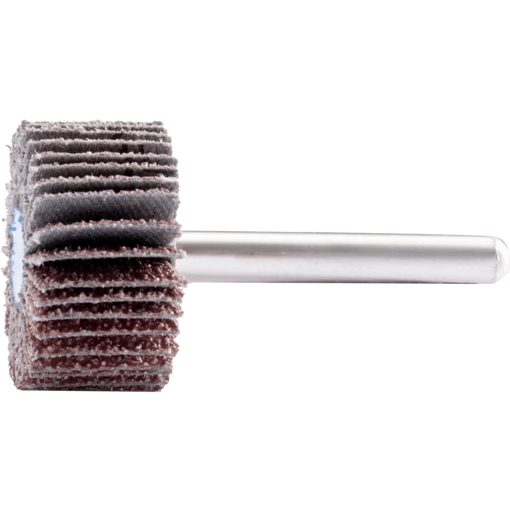 Produktfoto 1 von PFERD TOOLS Korund Fächerschleifer F Ø 30x15mm Schaft-Ø 6 mm A40 für Feinschliff und Finish, 10 Stk.