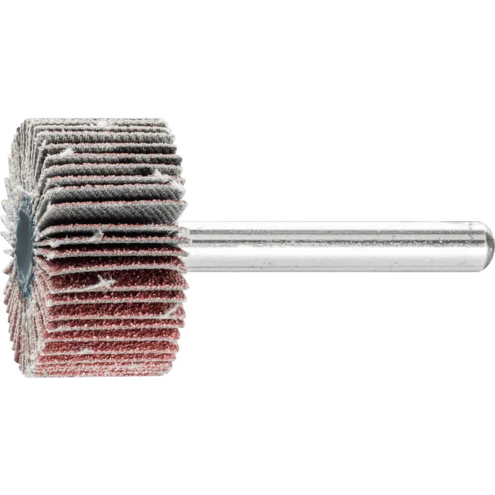 Produktfoto 1 von PFERD TOOLS Korund Fächerschleifer F Ø 30x15 mm Schaft-Ø 6 mm A80 für Feinschliff und Finish, 10 Stk.