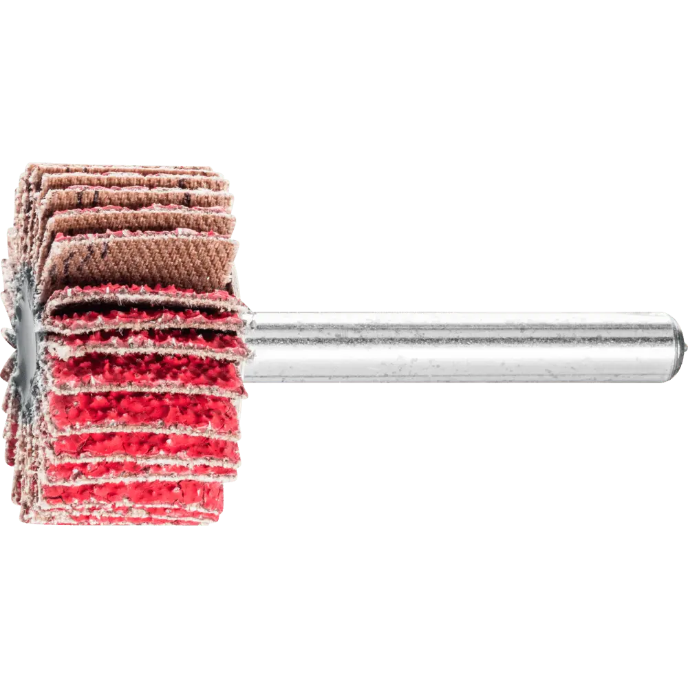 Produktfoto 1 von PFERD TOOLS Keramikkorn Fächerschleifer F Ø 30x15 mm Schaft-Ø 6 mm CO-COOL40 hoher Abtrag auf Edelstahl, 10 Stk.