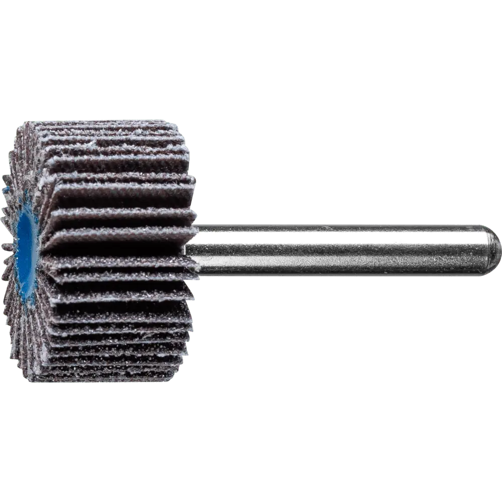 Produktfoto 1 von PFERD TOOLS SIC Fächerschleifer F Ø 30x15 mm Schaft-Ø 6 mm SIC60 für harte NE Metalle, 10 Stk.