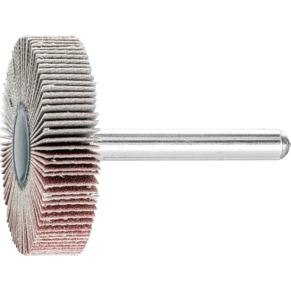 Produktfoto 1 von PFERD TOOLS Korund Fächerschleifer F Ø 40x10mm Schaft-Ø 6 mm A180 für Feinschliff und Finish, 10 Stk.