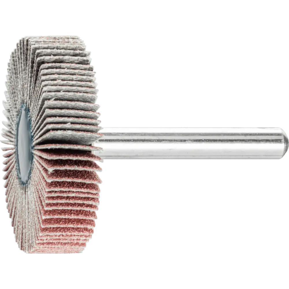 Produktfoto 1 von PFERD TOOLS Korund Fächerschleifer F Ø 40x10mm Schaft-Ø 6 mm A120 für Feinschliff und Finish, 10 Stk.