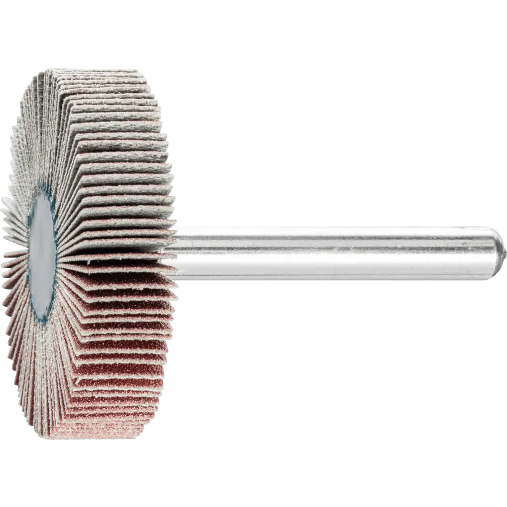 Produktfoto 1 von PFERD TOOLS Korund Fächerschleifer F Ø 40x10mm Schaft-Ø 6 mm A240 für Feinschliff und Finish, 10 Stk.