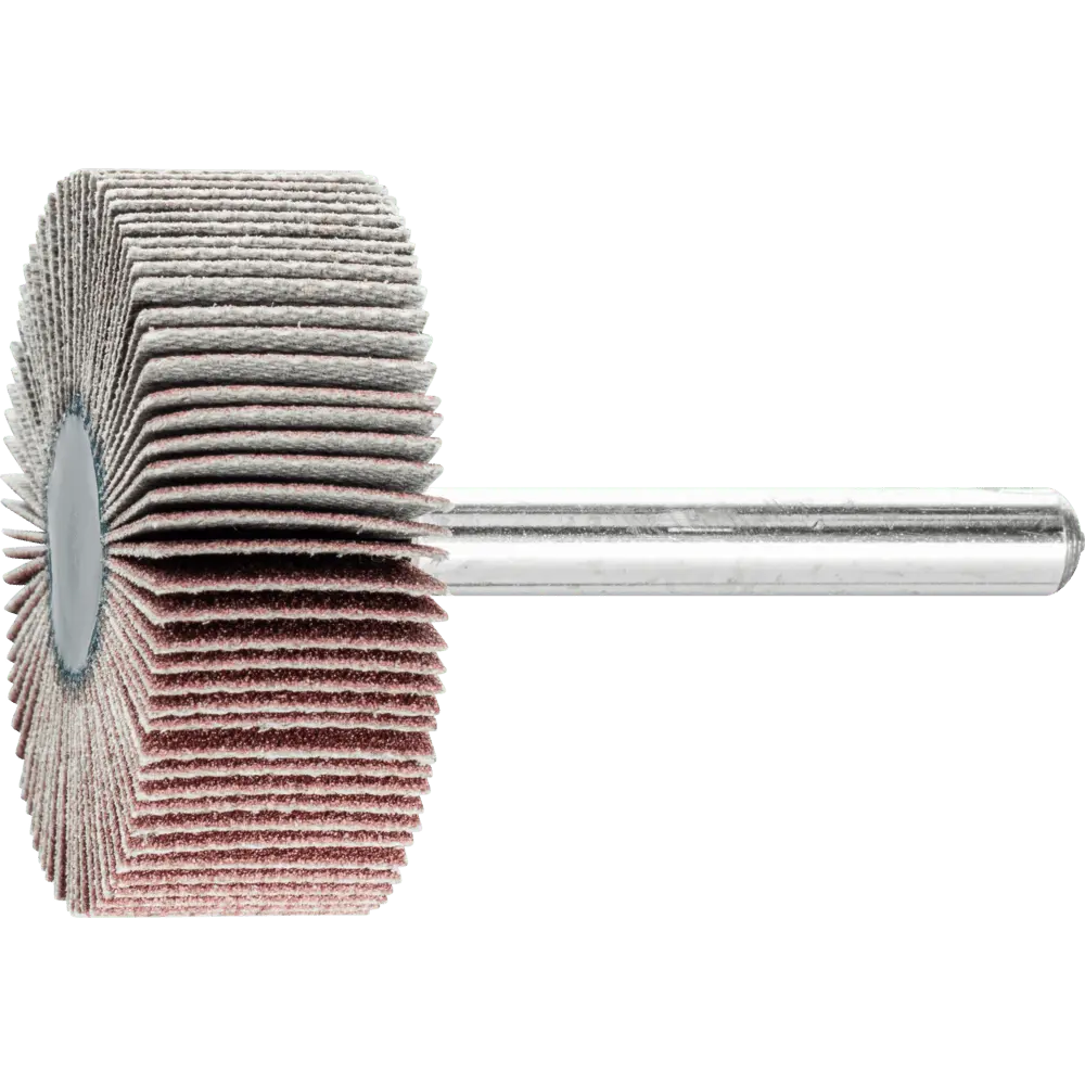Produktfoto 1 von PFERD TOOLS Korund Fächerschleifer F Ø 40x15 mm Schaft-Ø 6 mm A150 für Feinschliff und Finish, 10 Stk.