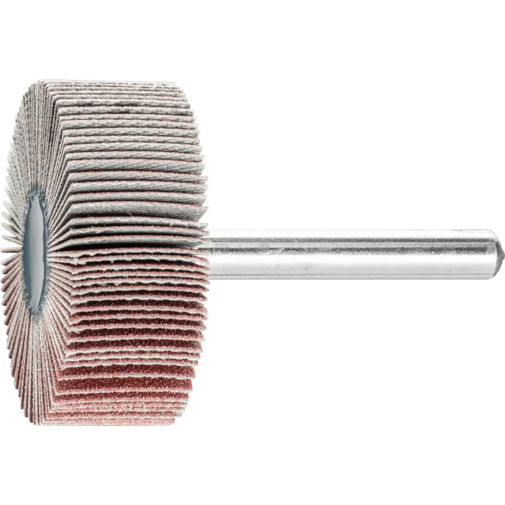 Produktfoto 1 von PFERD TOOLS Korund Fächerschleifer F Ø 40x15 mm Schaft-Ø 6 mm A180 für Feinschliff und Finish, 10 Stk.