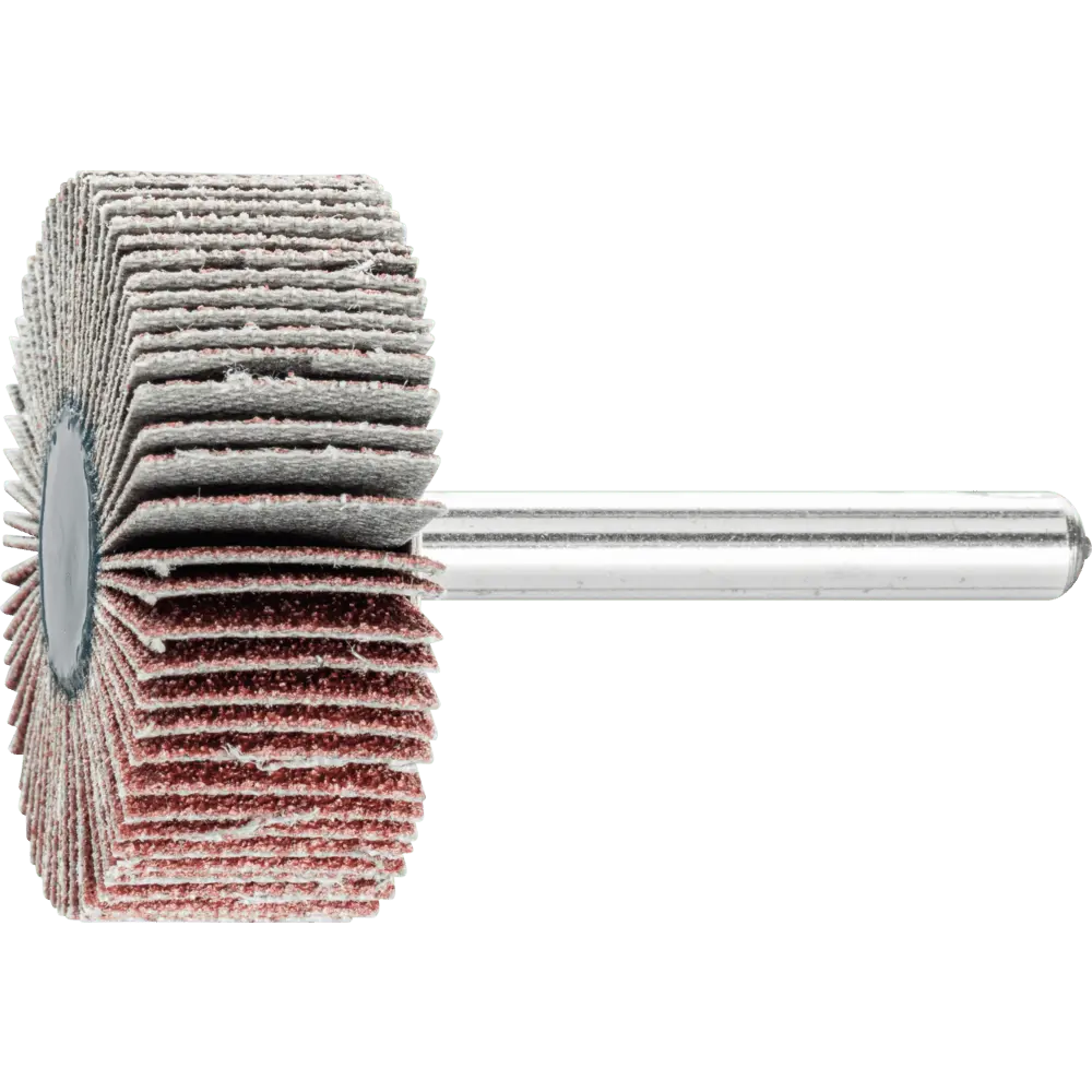 Produktfoto 1 von PFERD TOOLS Korund Fächerschleifer F Ø 40x15 mm Schaft-Ø 6 mm A80 für Feinschliff und Finish, 10 Stk.