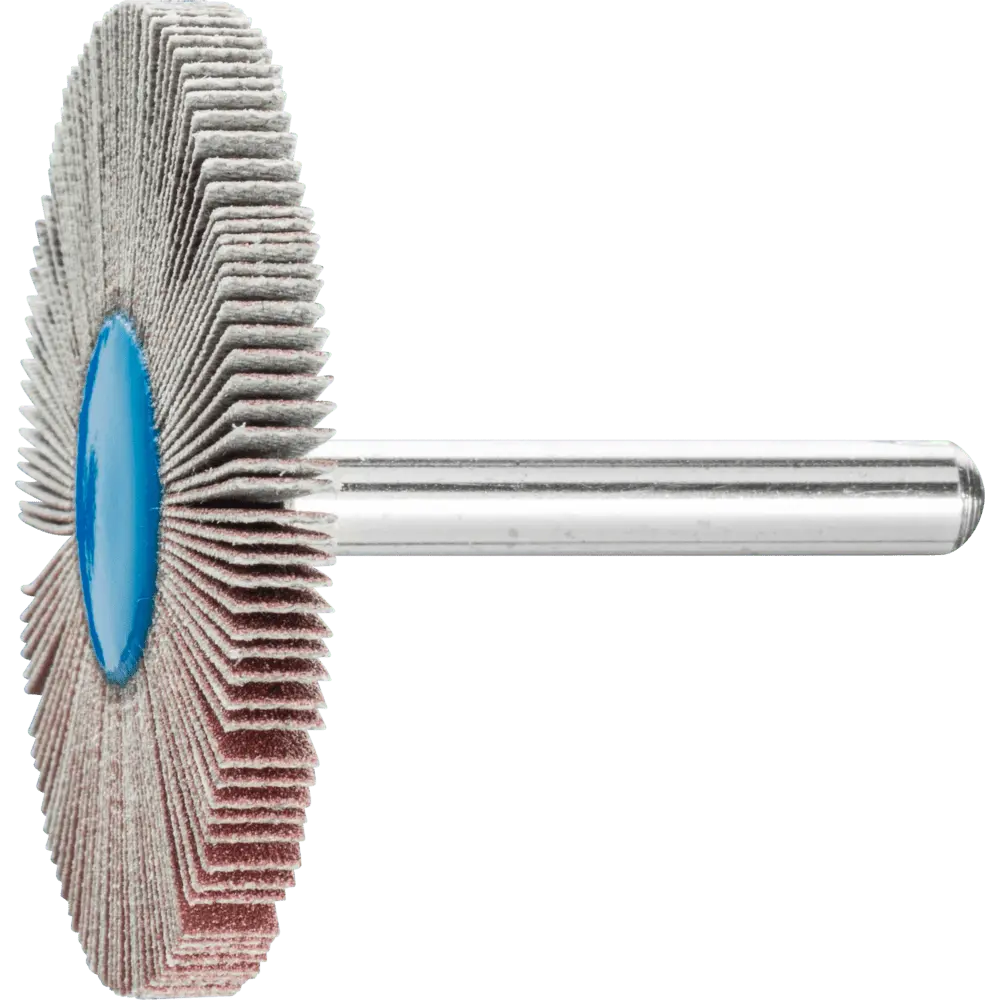 Produktfoto 1 von PFERD TOOLS Korund Fächerschleifer F Ø 50x5 mm Schaft-Ø 6 mm A240 für Feinschliff und Finish, 10 Stk.