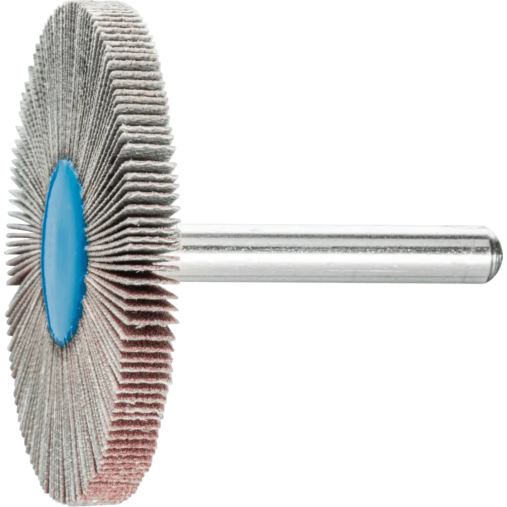 Produktfoto 1 von PFERD TOOLS Korund Fächerschleifer F Ø 50x5 mm Schaft-Ø 6 mm A320 für Feinschliff und Finish, 10 Stk.