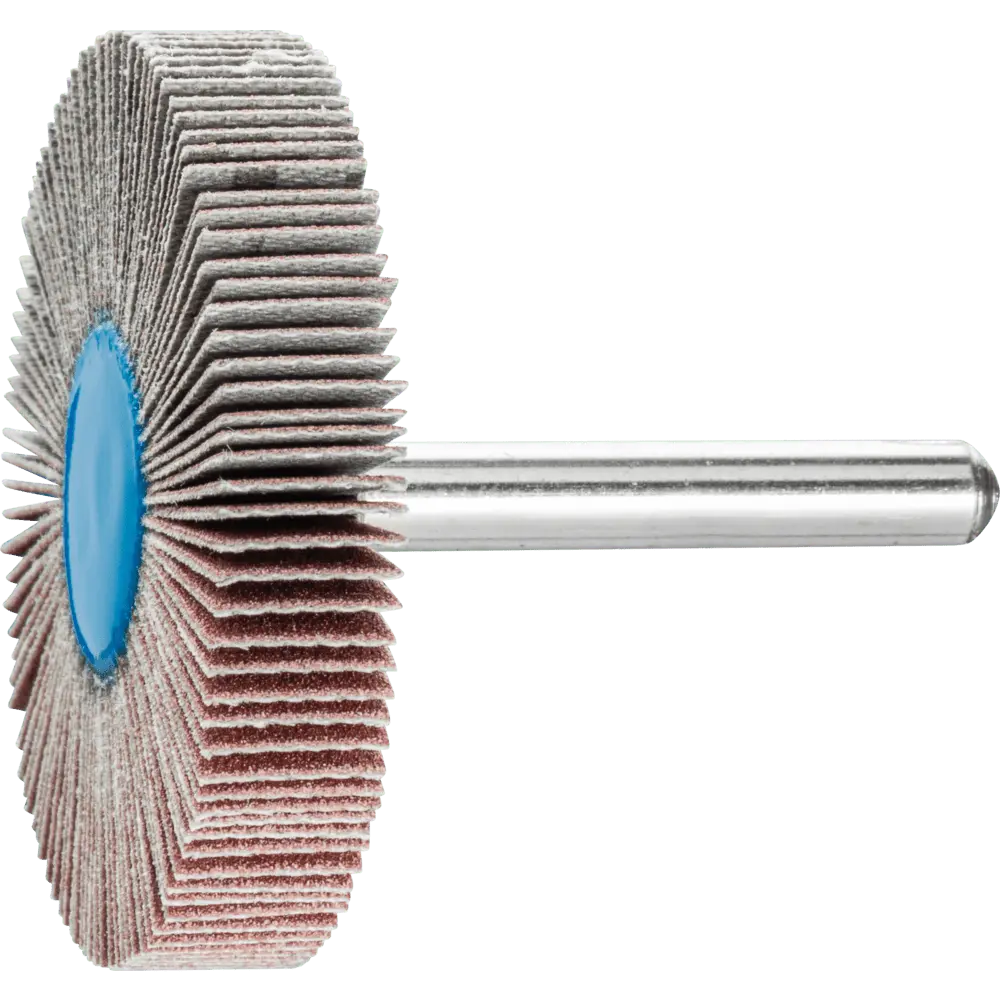 Produktfoto 1 von PFERD TOOLS Korund Fächerschleifer F Ø 50x10mm Schaft-Ø 6 mm A180 für Feinschliff und Finish, 10 Stk.