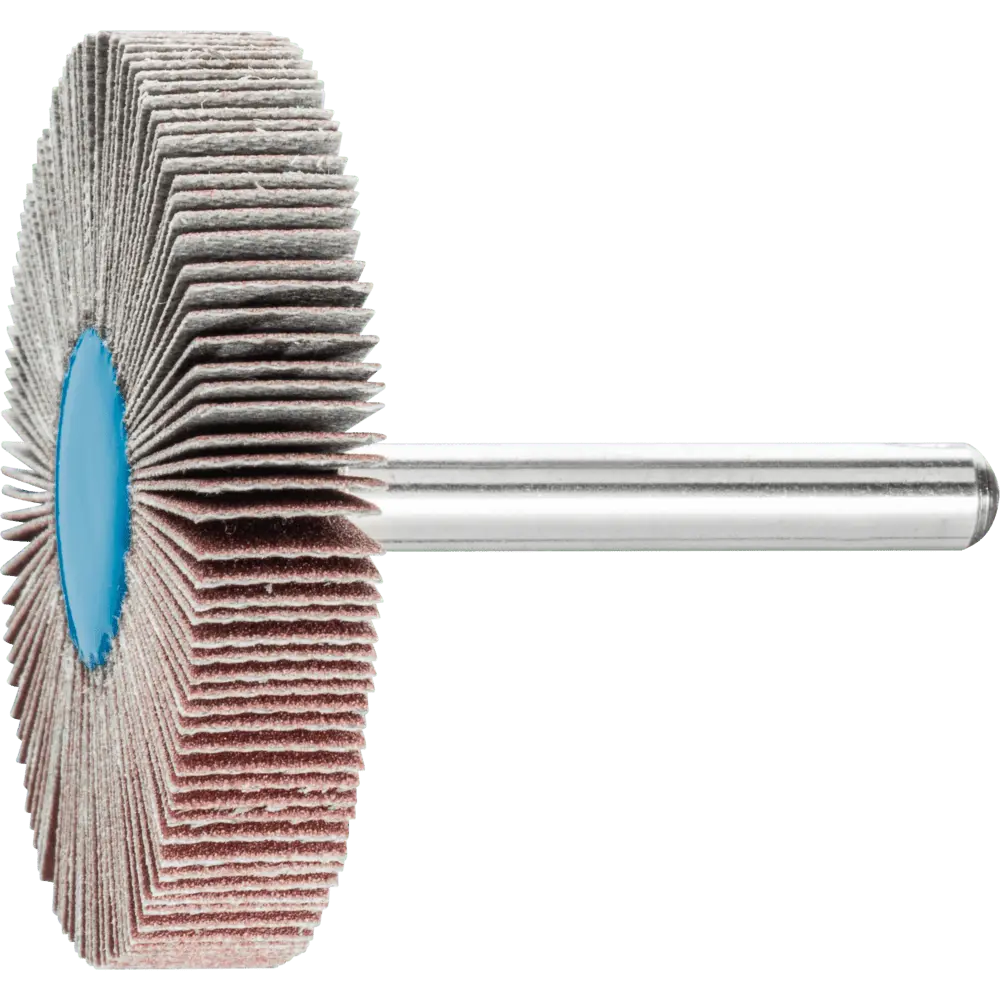 Produktfoto 1 von PFERD TOOLS Korund Fächerschleifer F Ø 50x10mm Schaft-Ø 6 mm A240 für Feinschliff und Finish, 10 Stk.