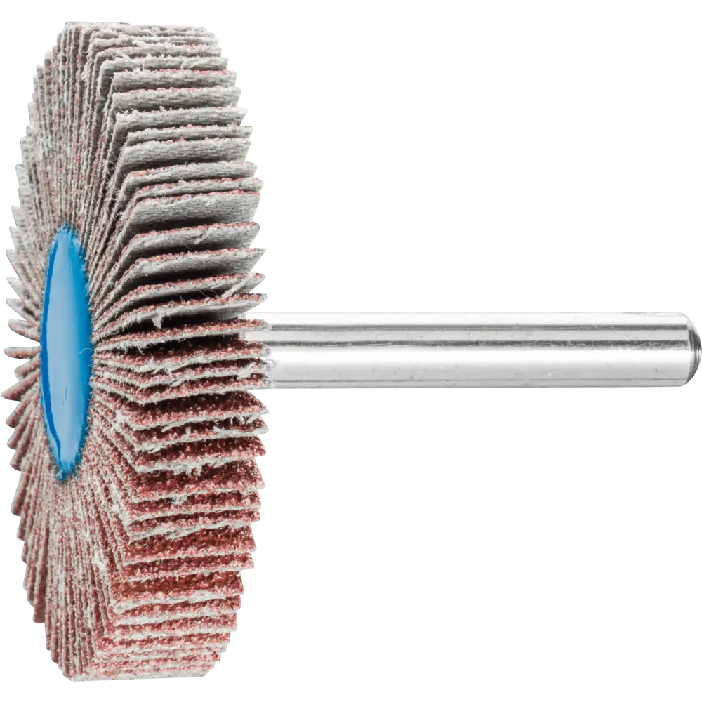 Produktfoto 1 von PFERD TOOLS Korund Fächerschleifer F Ø 50x10mm Schaft-Ø 6 mm A60 für Feinschliff und Finish, 10 Stk.