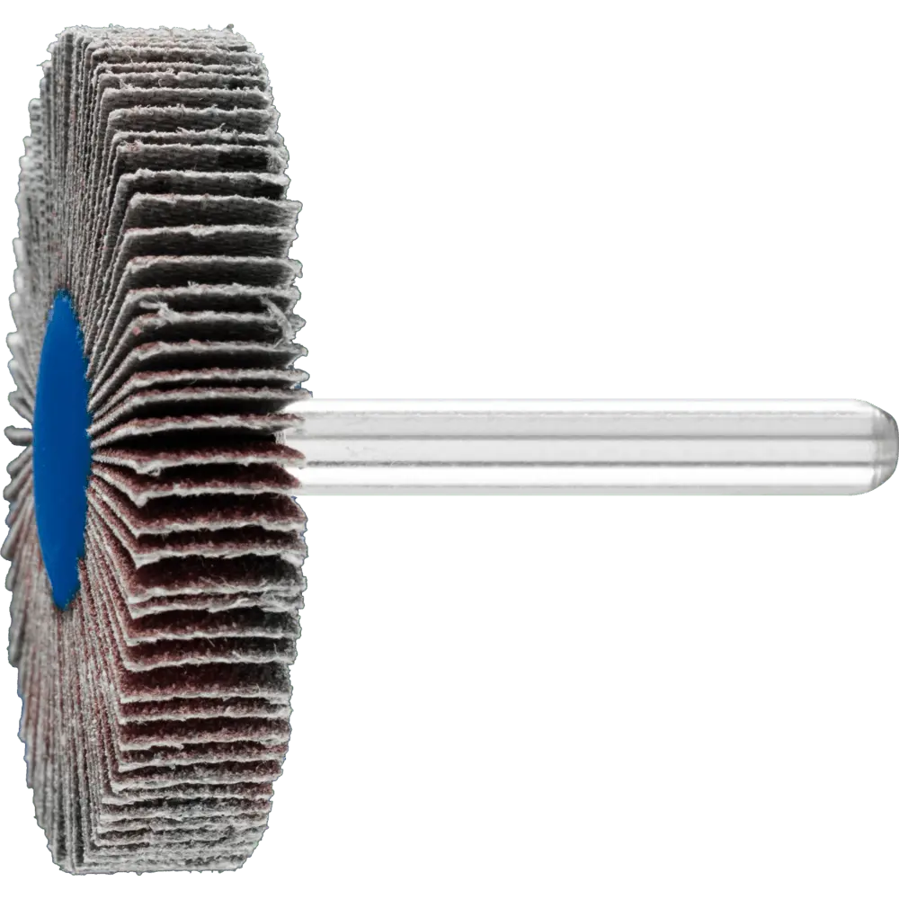 Produktfoto 1 von PFERD TOOLS Korund Fächerschleifer F Ø 50x10mm Schaft-Ø 6 mm A80 für Feinschliff und Finish, 10 Stk.