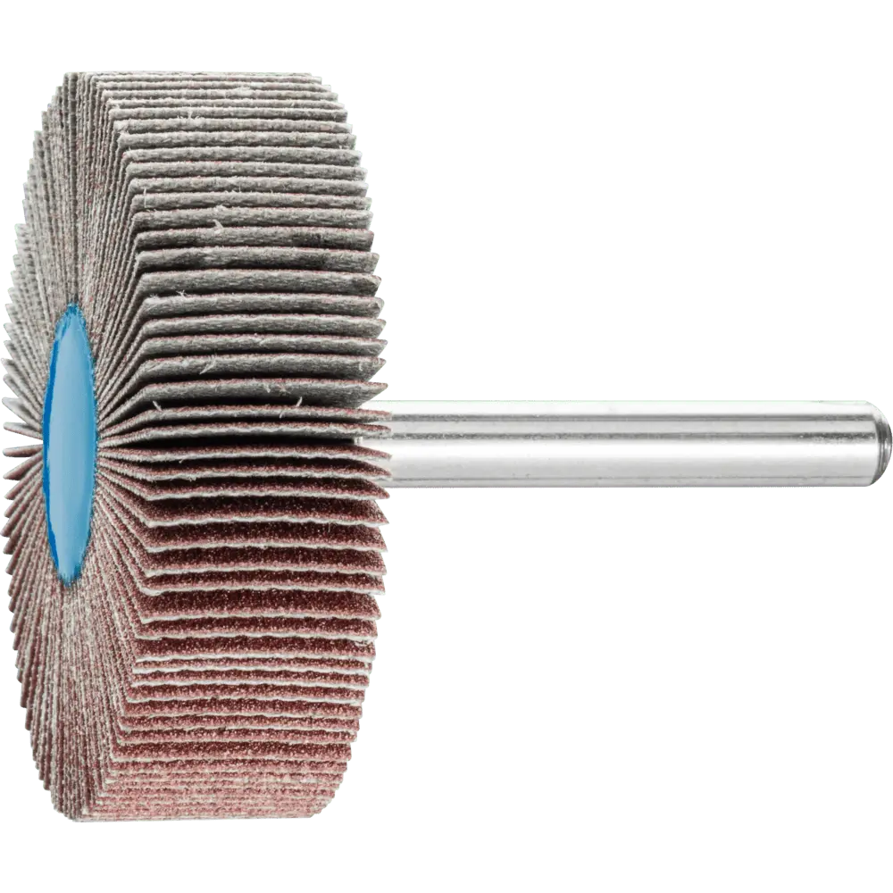 Produktfoto 1 von PFERD TOOLS Korund Fächerschleifer F Ø 50x15 mm Schaft-Ø 6 mm A150 für Feinschliff und Finish, 10 Stk.