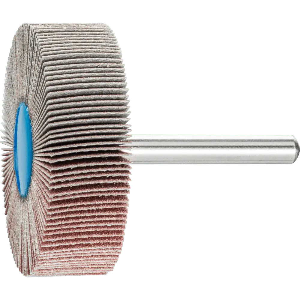 Produktfoto 1 von PFERD TOOLS Korund Fächerschleifer F Ø 50x15 mm Schaft-Ø 6 mm A240 für Feinschliff und Finish, 10 Stk.