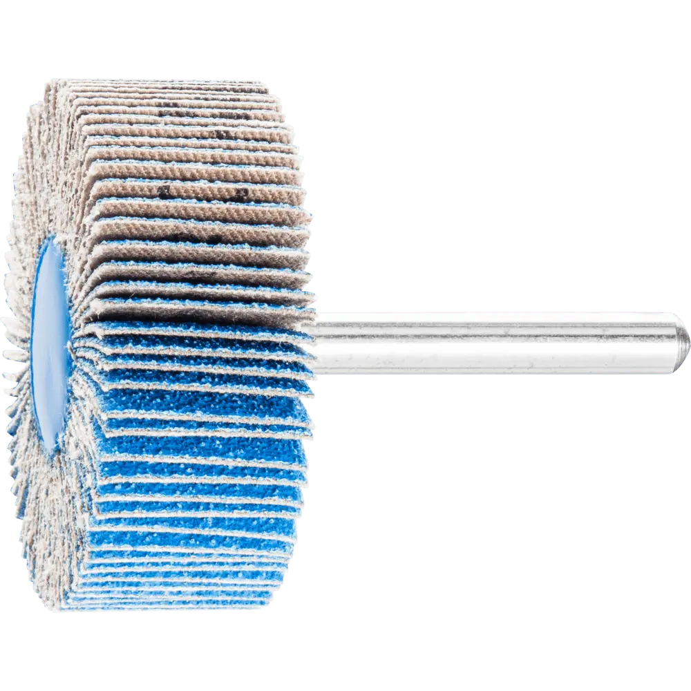 Produktfoto 1 von PFERD TOOLS Zirkon Fächerschleifer F Ø 50x20mm Schaft-Ø 6 mm Z-COOL80 für kühlen Schliff auf Edelstahl, 10 Stk.