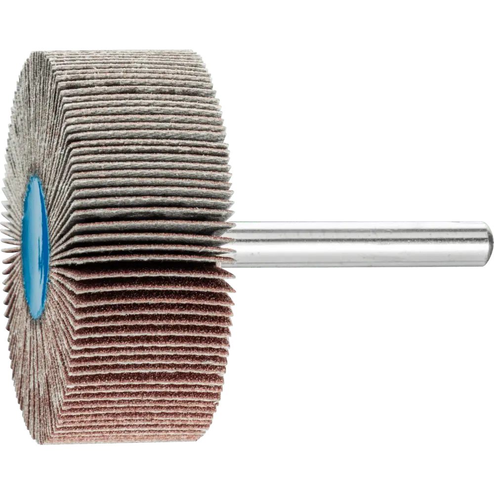 Produktfoto 1 von PFERD TOOLS Korund Fächerschleifer F Ø 50x20mm Schaft-Ø 6 mm A150 für Feinschliff und Finish, 10 Stk.