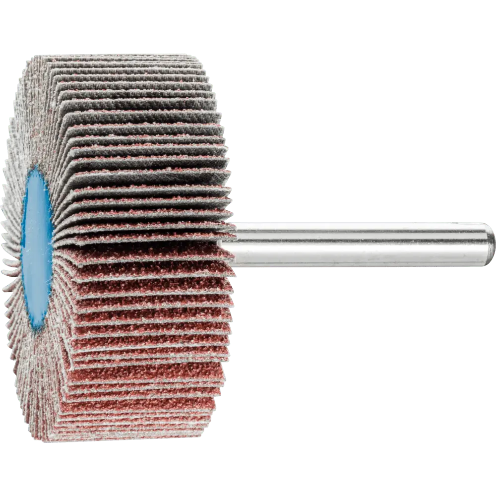 Produktfoto 1 von PFERD TOOLS Korund Fächerschleifer F Ø 50x20mm Schaft-Ø 6 mm A60 für Feinschliff und Finish, 10 Stk.
