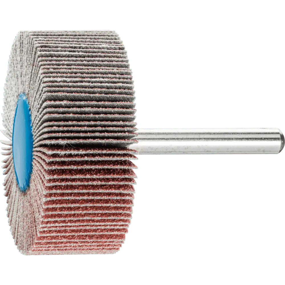 Produktfoto 1 von PFERD TOOLS Korund Fächerschleifer F Ø 50x20mm Schaft-Ø 6 mm A80 für Feinschliff und Finish, 10 Stk.