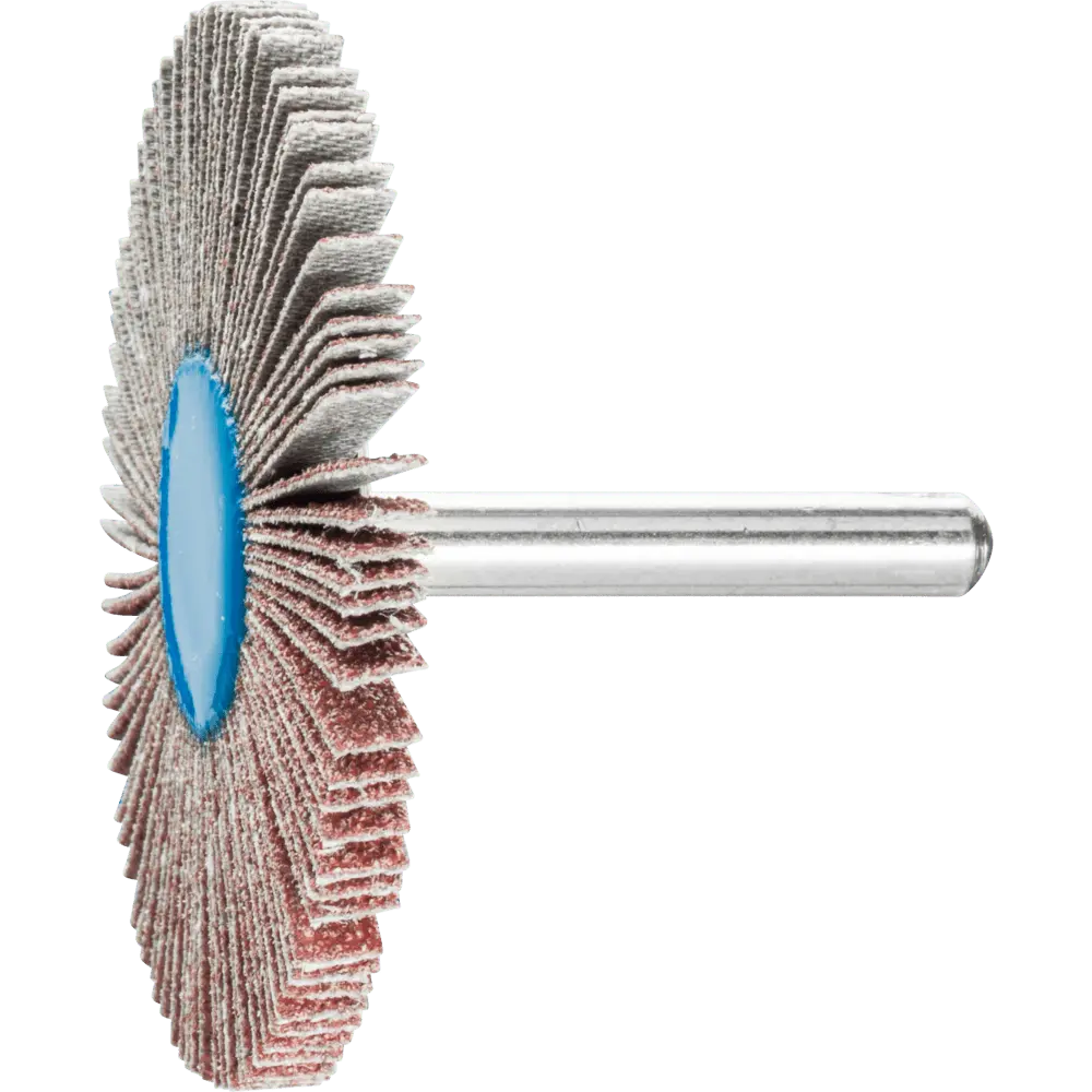 Produktfoto 1 von PFERD TOOLS Korund Fächerschleifer F Ø 60x5 mm Schaft-Ø 6 mm A60 für Feinschliff und Finish, 10 Stk.