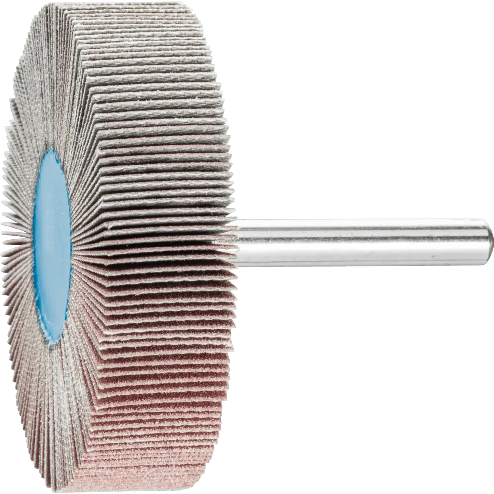 Produktfoto 1 von PFERD TOOLS Korund Fächerschleifer F Ø 60x15 mm Schaft-Ø 6 mm A240 für Feinschliff und Finish, 10 Stk.