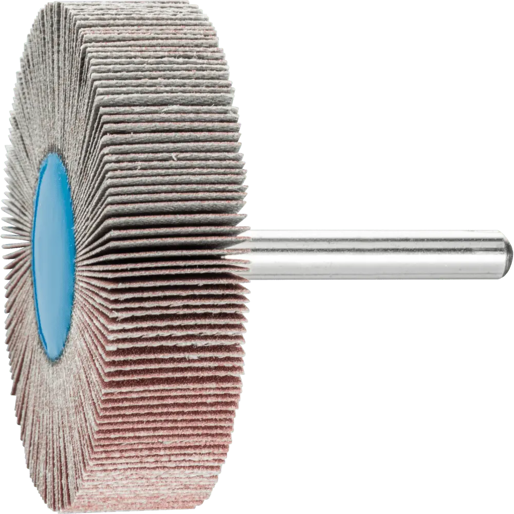 Produktfoto 1 von PFERD TOOLS Korund Fächerschleifer F Ø 60x15 mm Schaft-Ø 6 mm A320 für Feinschliff und Finish, 10 Stk.