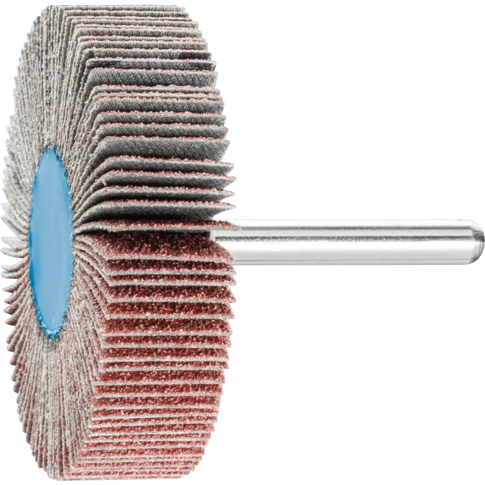 Produktfoto 1 von PFERD TOOLS Korund Fächerschleifer F Ø 60x15 mm Schaft-Ø 6 mm A60 für Feinschliff und Finish, 10 Stk.