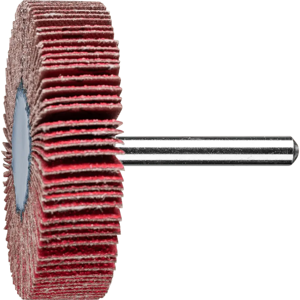 Produktfoto 1 von PFERD TOOLS Keramikkorn Fächerschleifer F Ø 60x15 mm Schaft-Ø 6 mm CO-COOL80 hoher Abtrag auf Edelstahl, 10 Stk.