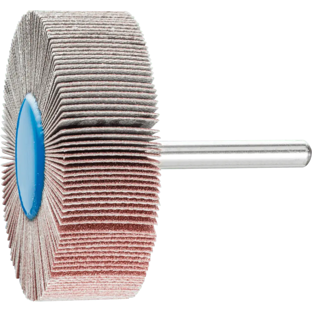 Produktfoto 1 von PFERD TOOLS Korund Fächerschleifer F Ø 60x20mm Schaft-Ø 6 mm A150 für Feinschliff und Finish, 10 Stk.