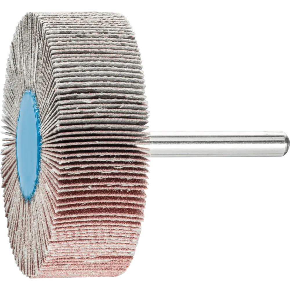 Produktfoto 1 von PFERD TOOLS Korund Fächerschleifer F Ø 60x20mm Schaft-Ø 6 mm A240 für Feinschliff und Finish, 10 Stk.