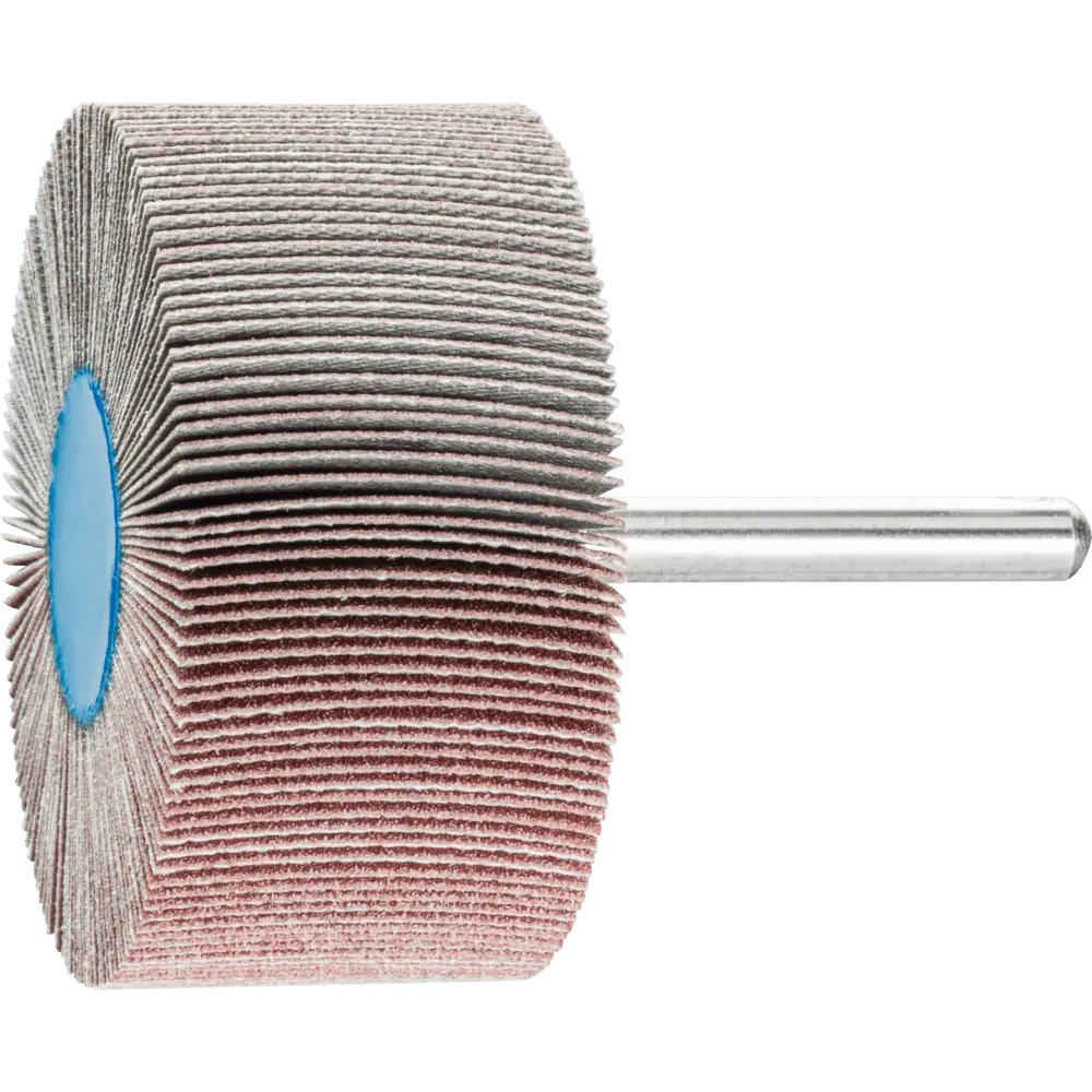 Produktfoto 1 von PFERD TOOLS Korund Fächerschleifer F Ø 60x30mm Schaft-Ø 6 mm A150 für Feinschliff und Finish, 10 Stk.