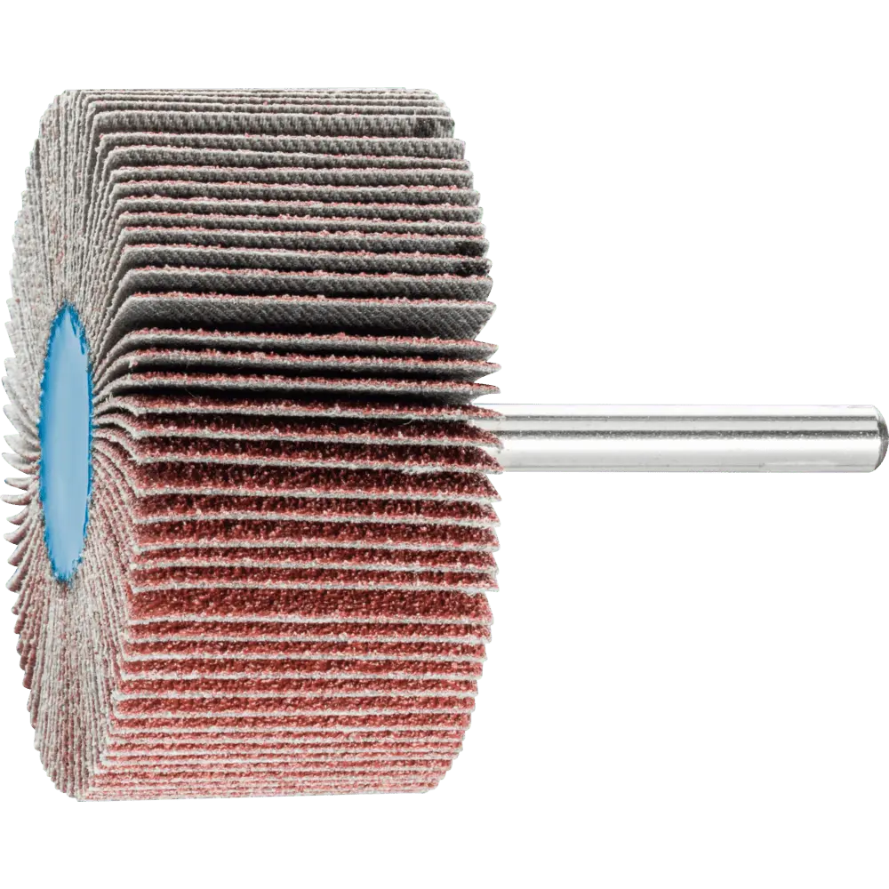 Produktfoto 1 von PFERD TOOLS Korund Fächerschleifer F Ø 60x30mm Schaft-Ø 6 mm A60 für Feinschliff und Finish, 10 Stk.