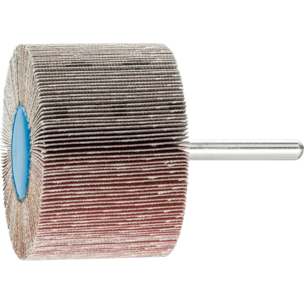 Produktfoto 1 von PFERD TOOLS Korund Fächerschleifer F Ø 60x40mm Schaft-Ø 6 mm A240 für Feinschliff und Finish, 10 Stk.