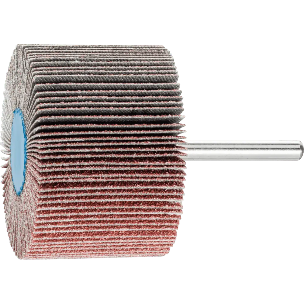 Produktfoto 1 von PFERD TOOLS Korund Fächerschleifer F Ø 60x40mm Schaft-Ø 6 mm A60 für Feinschliff und Finish, 10 Stk.