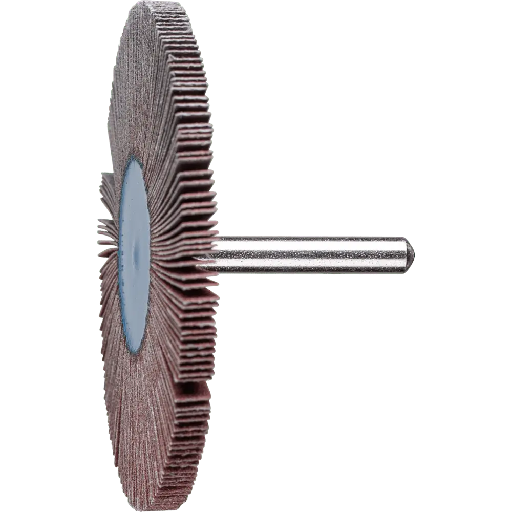 Produktfoto 1 von PFERD TOOLS Korund Fächerschleifer F Ø 80x5 mm Schaft-Ø 6 mm A150 für Feinschliff und Finish, 10 Stk.