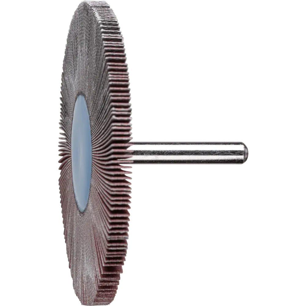 Produktfoto 1 von PFERD TOOLS Korund Fächerschleifer F Ø 80x5 mm Schaft-Ø 6 mm A180 für Feinschliff und Finish, 10 Stk.
