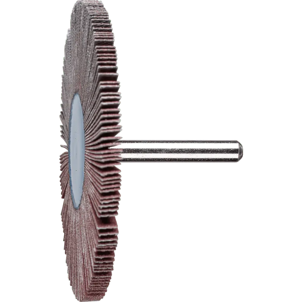 PFERD TOOLS Korund Fächerschleifer F Ø 80x5 mm Schaft-Ø 6 mm A120 für Feinschliff und Finish, 10 Stk.