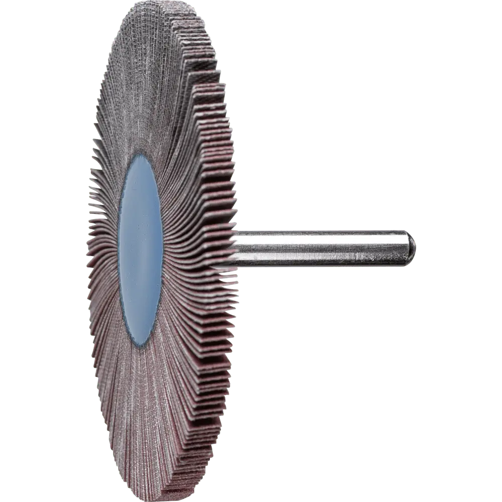 Produktfoto 1 von PFERD TOOLS Korund Fächerschleifer F Ø 80x5 mm Schaft-Ø 6 mm A240 für Feinschliff und Finish, 10 Stk.