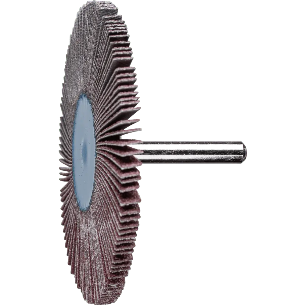 Produktfoto 1 von PFERD TOOLS Korund Fächerschleifer F Ø 80x5 mm Schaft-Ø 6 mm A60 für Feinschliff und Finish, 10 Stk.