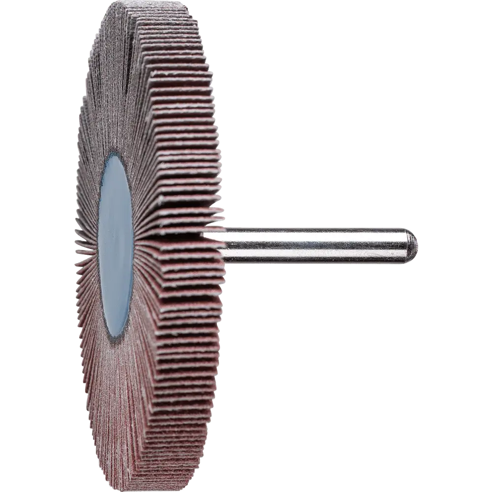 Produktfoto 1 von PFERD TOOLS Korund Fächerschleifer F Ø 80x10mm Schaft-Ø 6 mm A120 für Feinschliff und Finish, 10 Stk.