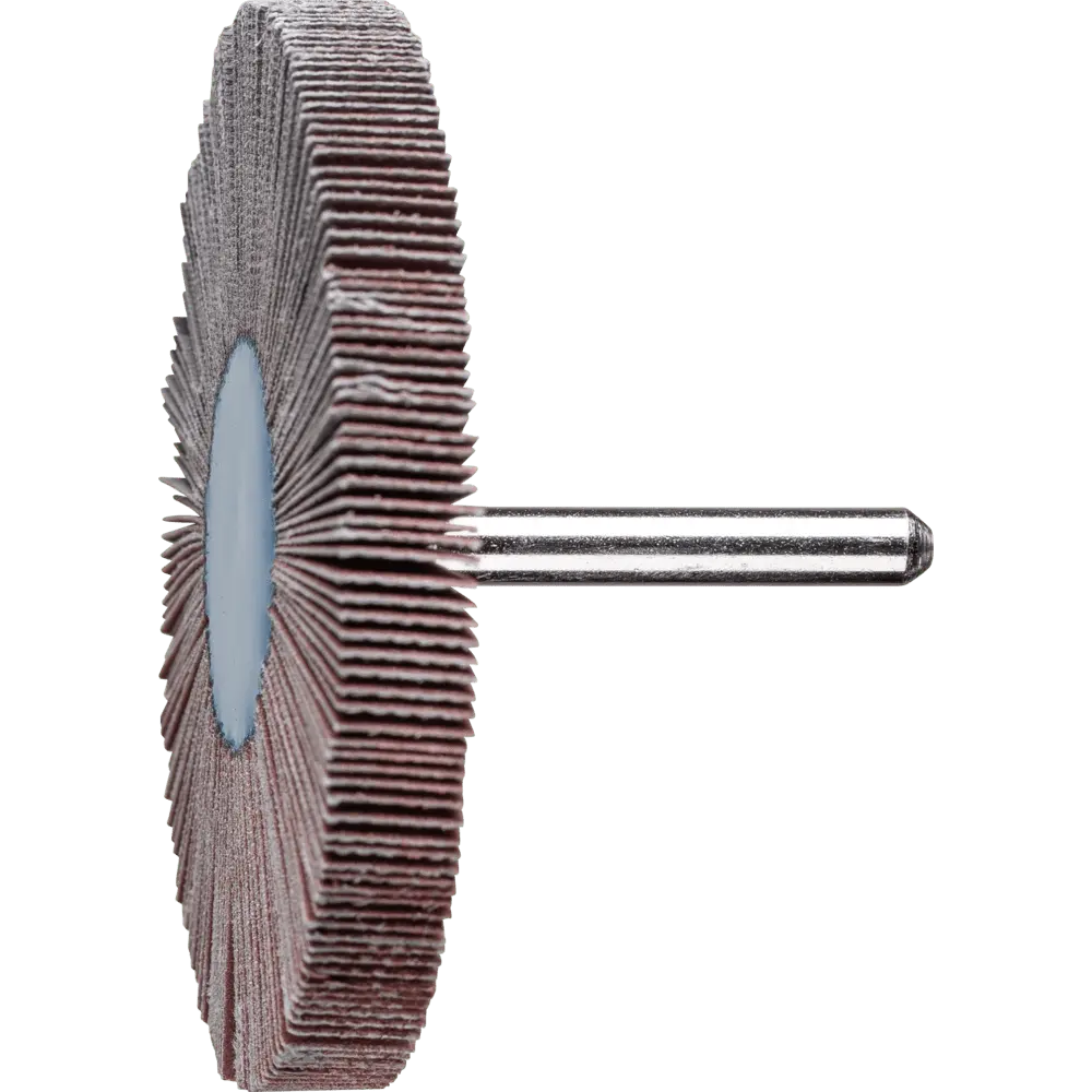 Produktfoto 1 von PFERD TOOLS Korund Fächerschleifer F Ø 80x10mm Schaft-Ø 6 mm A320 für Feinschliff und Finish, 10 Stk.