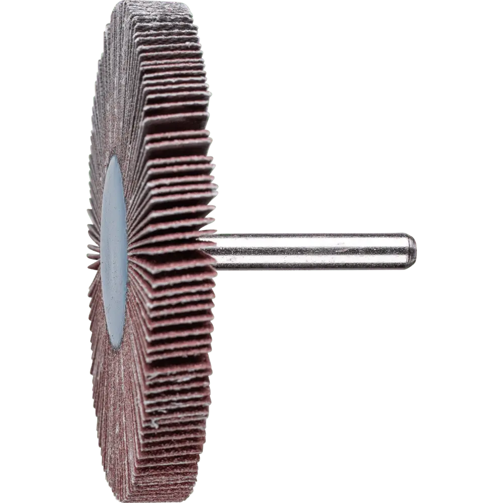 Produktfoto 1 von PFERD TOOLS Korund Fächerschleifer F Ø 80x10mm Schaft-Ø 6 mm A80 für Feinschliff und Finish, 10 Stk.