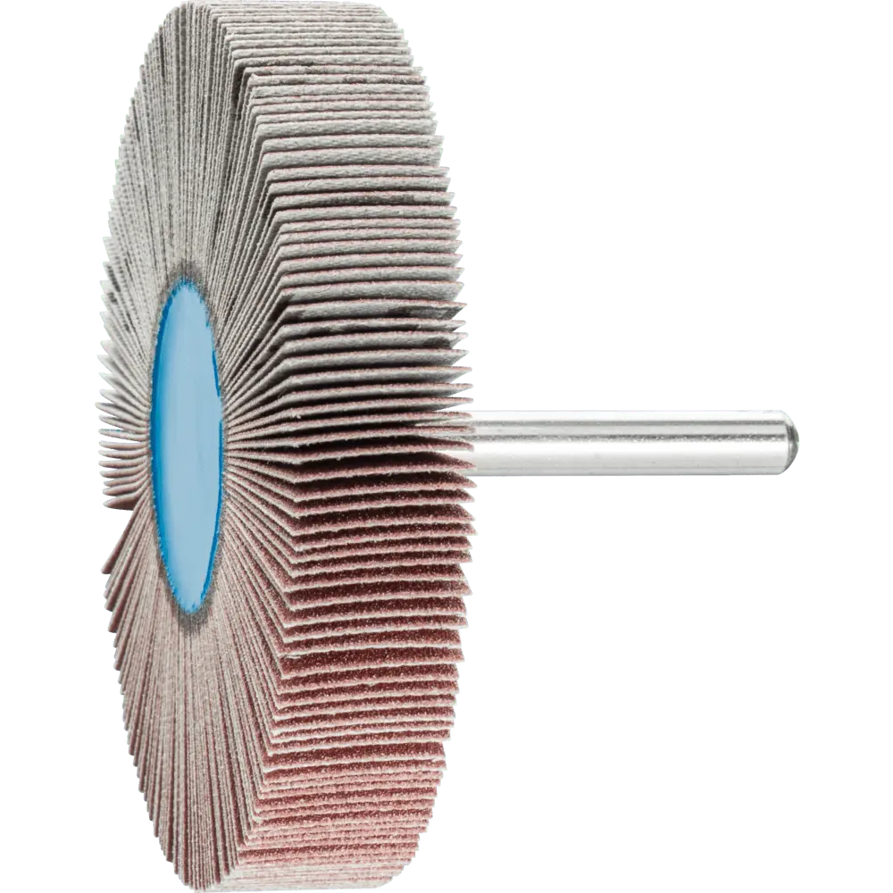 Produktfoto 1 von PFERD TOOLS Korund Fächerschleifer F Ø 80x15 mm Schaft-Ø 6 mm A150 für Feinschliff und Finish, 10 Stk.