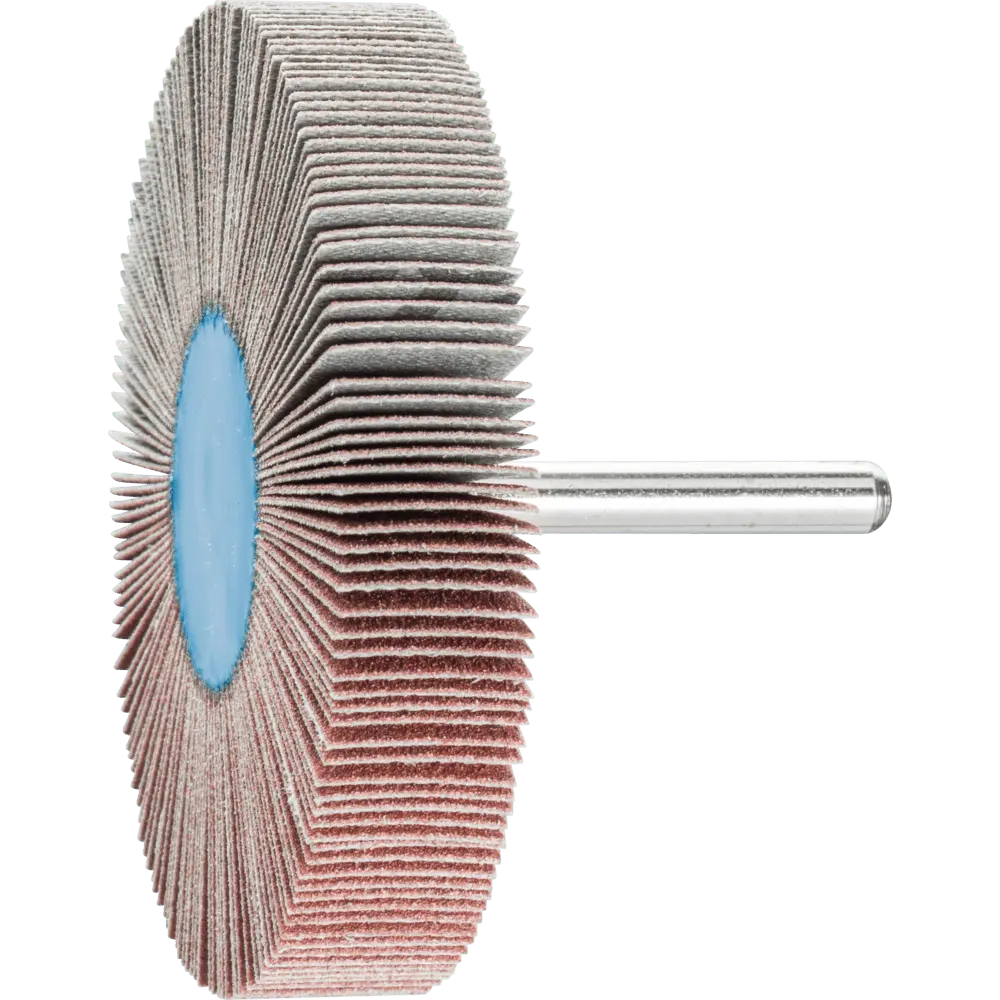 Produktfoto 1 von PFERD TOOLS Korund Fächerschleifer F Ø 80x15 mm Schaft-Ø 6 mm A120 für Feinschliff und Finish, 10 Stk.