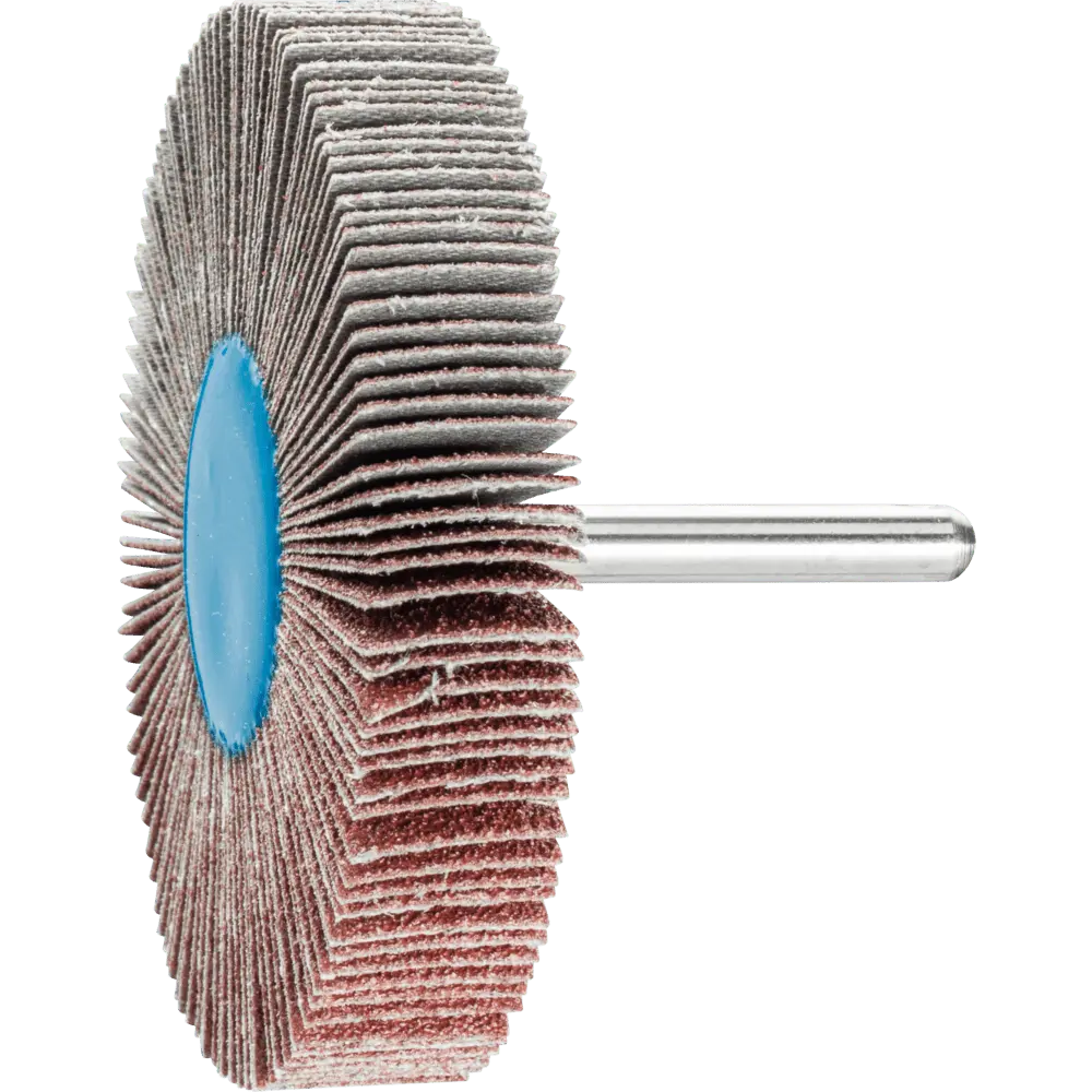 Produktfoto 1 von PFERD TOOLS Korund Fächerschleifer F Ø 80x15 mm Schaft-Ø 6 mm A60 für Feinschliff und Finish, 10 Stk.