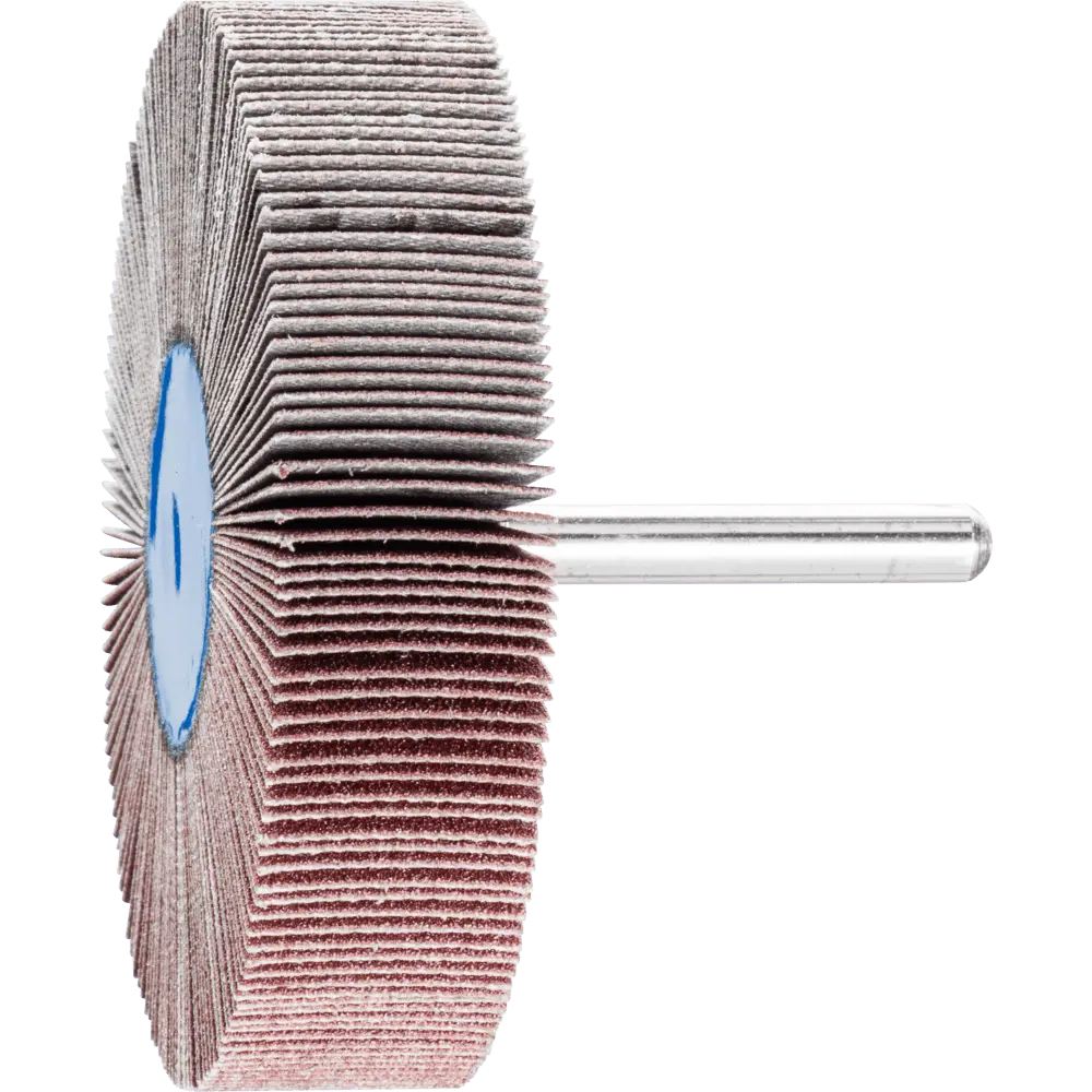 Produktfoto 1 von PFERD TOOLS Korund Fächerschleifer F Ø 80x20mm Schaft-Ø 6 mm A150 für Feinschliff und Finish, 10 Stk.