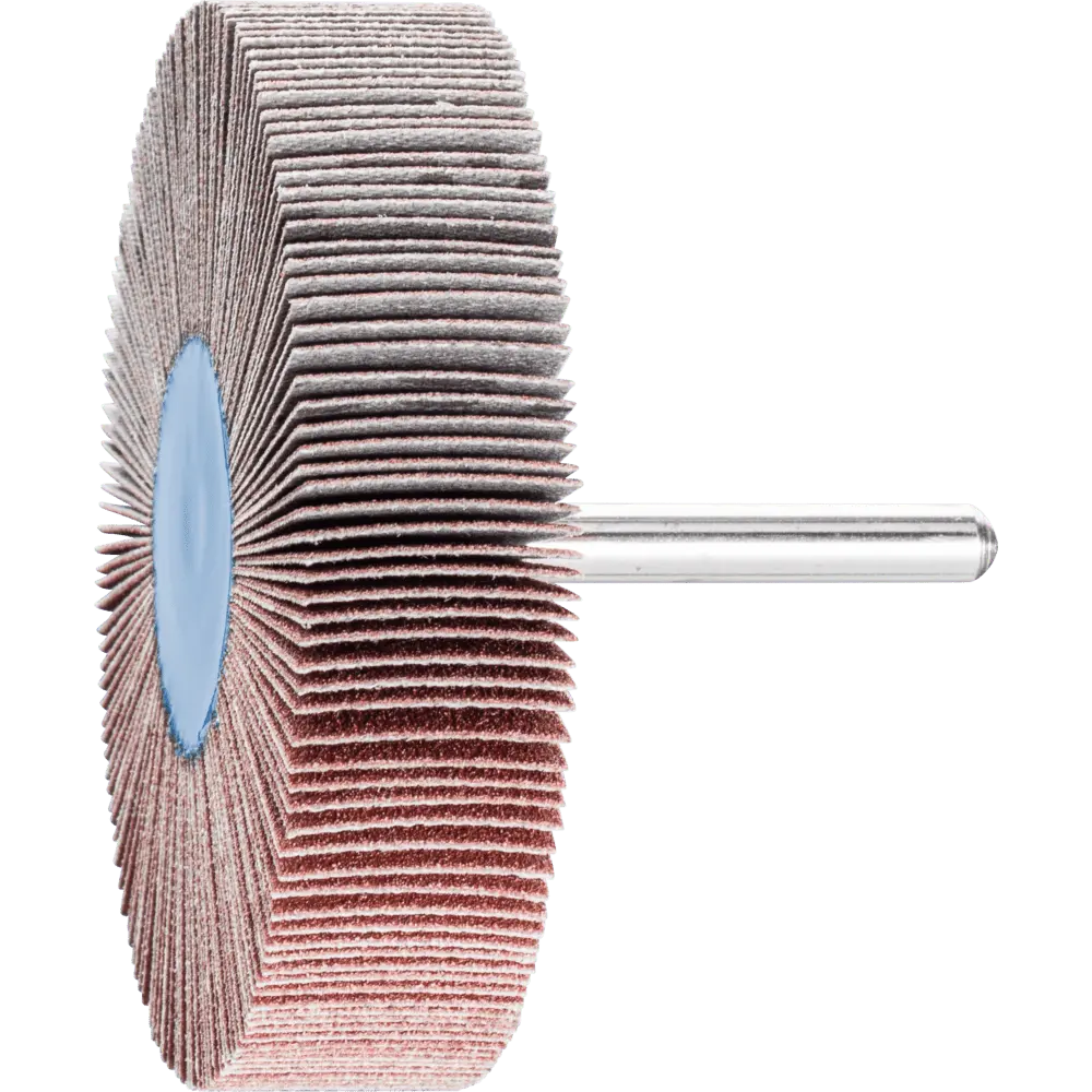 Produktfoto 1 von PFERD TOOLS Korund Fächerschleifer F Ø 80x20mm Schaft-Ø 6 mm A120 für Feinschliff und Finish, 10 Stk.