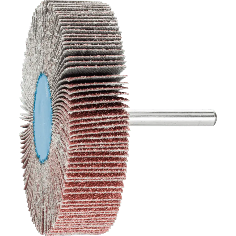 Produktfoto 1 von PFERD TOOLS Korund Fächerschleifer F Ø 80x20mm Schaft-Ø 6 mm A60 für Feinschliff und Finish, 10 Stk.