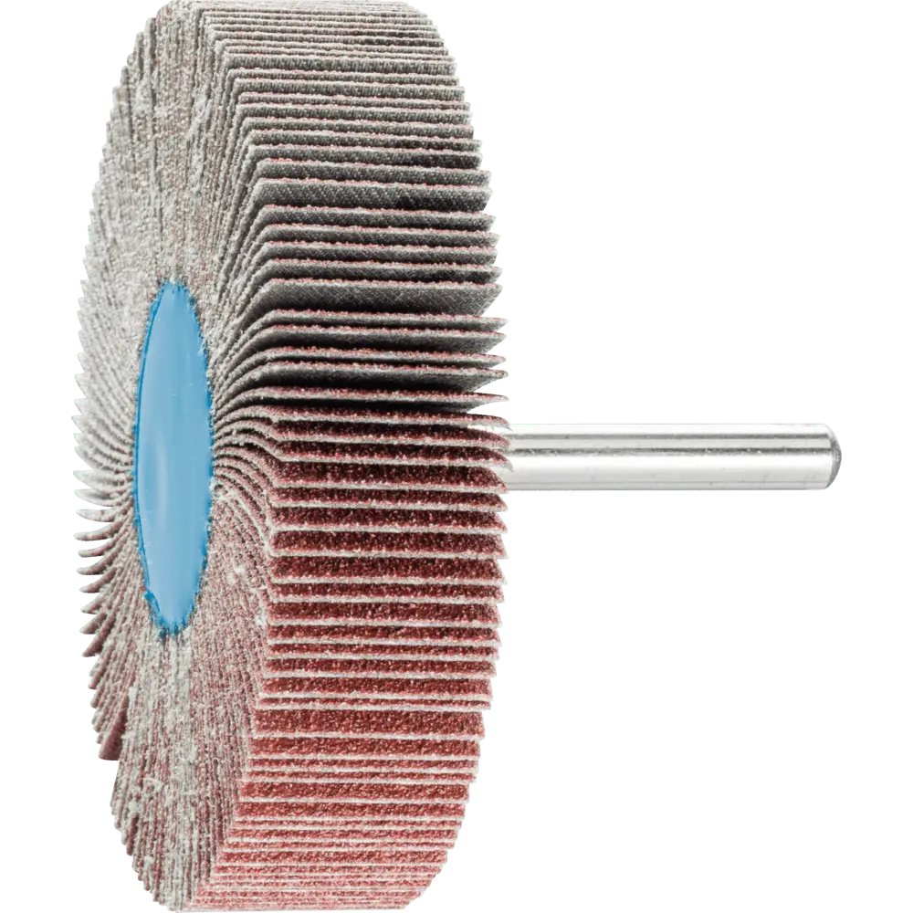 Produktfoto 1 von PFERD TOOLS Korund Fächerschleifer F Ø 80x20mm Schaft-Ø 6 mm A80 für Feinschliff und Finish, 10 Stk.