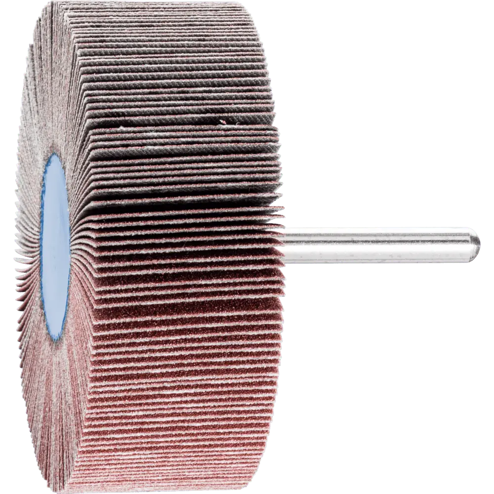 Produktfoto 1 von PFERD TOOLS Korund Fächerschleifer F Ø 80x30mm Schaft-Ø 6 mm A150 für Feinschliff und Finish, 10 Stk.