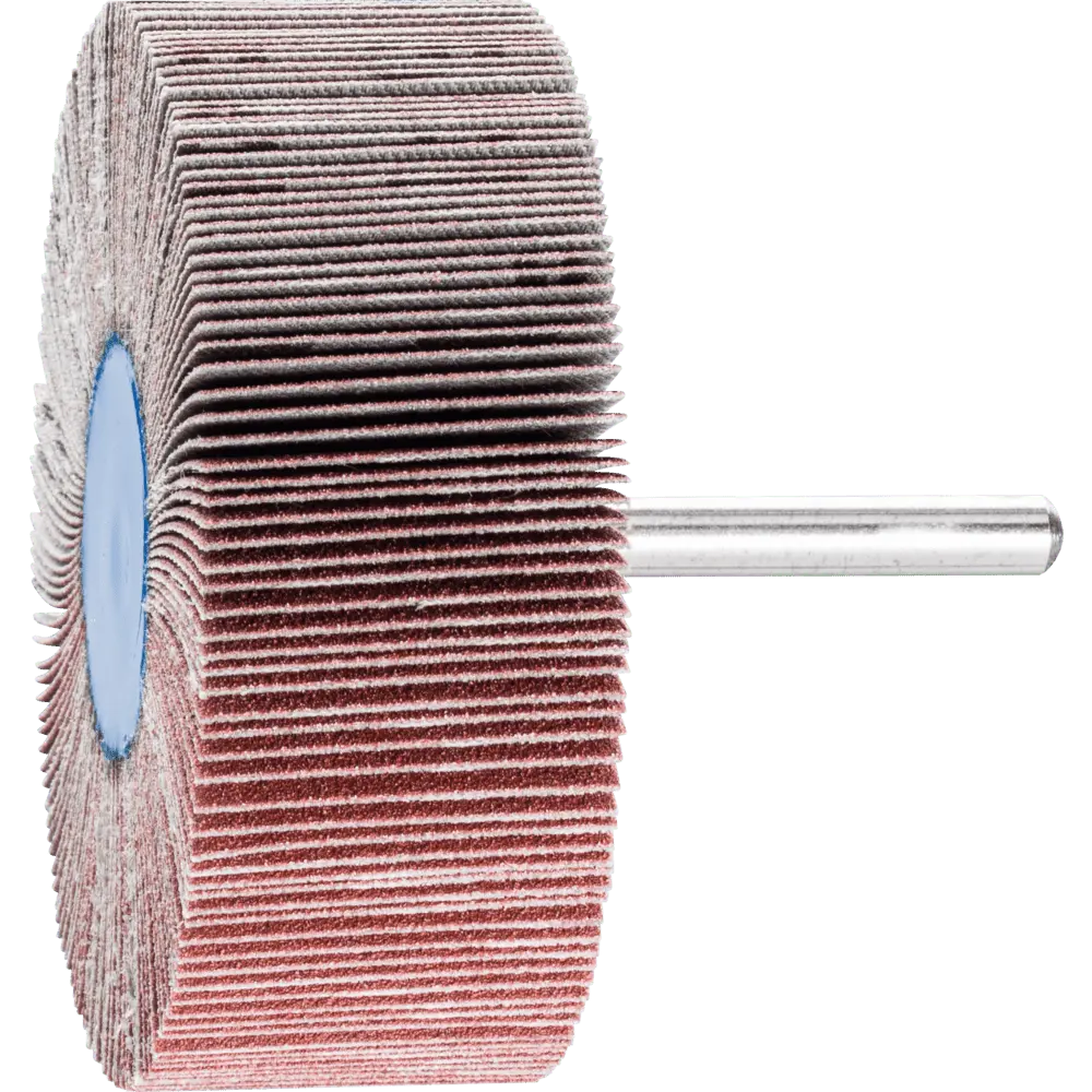 Produktfoto 1 von PFERD TOOLS Korund Fächerschleifer F Ø 80x30mm Schaft-Ø 6 mm A120 für Feinschliff und Finish, 10 Stk.